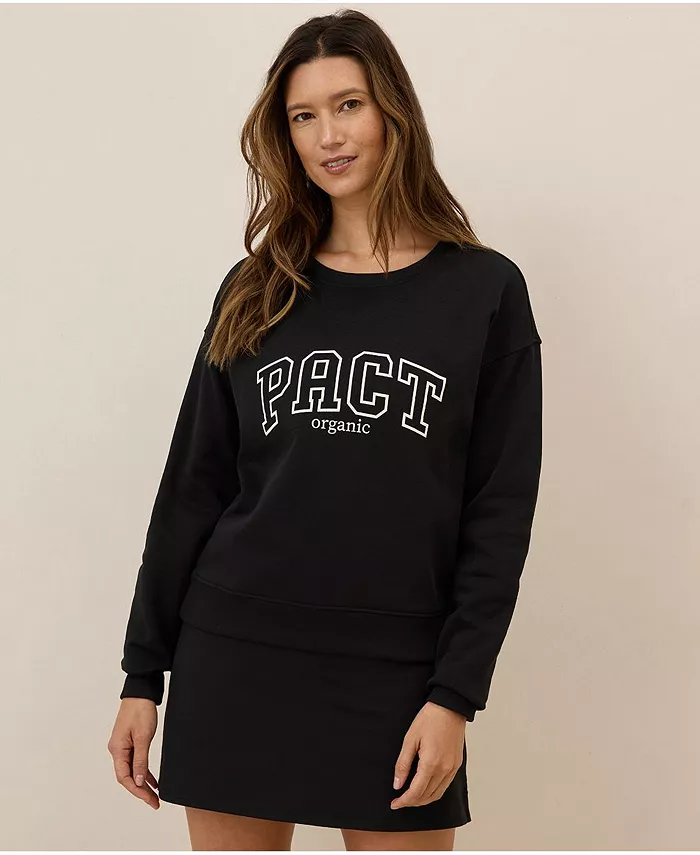 Женская толстовка Cloud Brushed из органического хлопка с принтом и флисом Pact, серый
Женская толстовка Cloud Brushed из органического хлопка с принтом и флисом Pact, серый