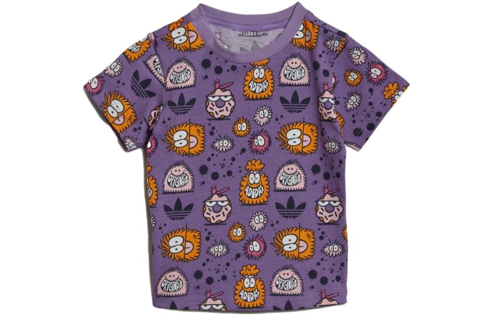 Детская футболка Adidas Originals, фиолетовый 
Детская футболка Adidas Originals, фиолетовый