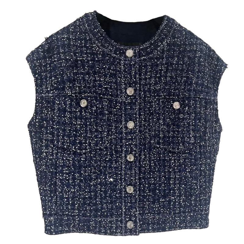 CHANEL Женская синяя жилетка, Blue
CHANEL Женская синяя жилетка, Blue