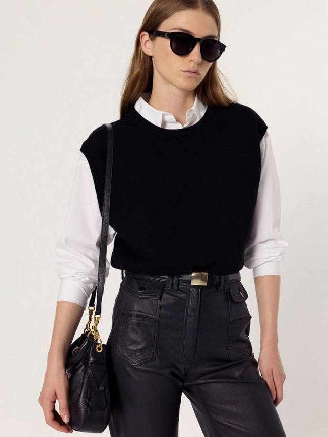 Топ-майка Eulalie из чистого кашемира Gerard Darel, Black
Топ-майка Eulalie из чистого кашемира Gerard Darel, Black