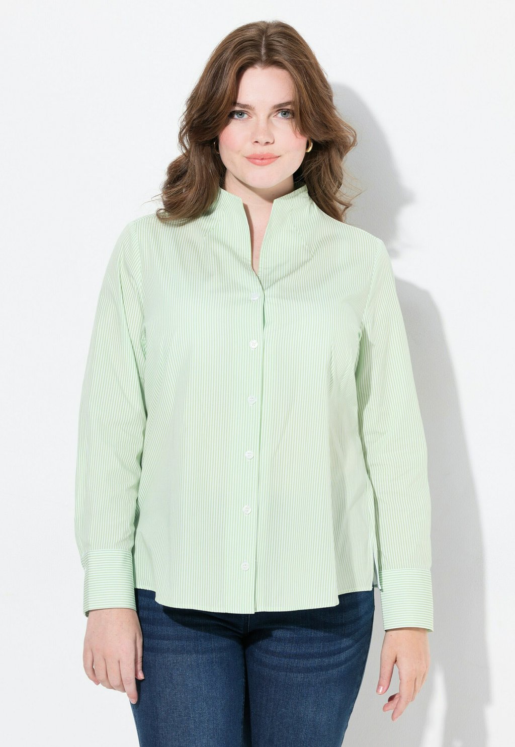 Рубашка STRIPED Ulla Popken, светло-зеленый
Рубашка STRIPED Ulla Popken, светло-зеленый