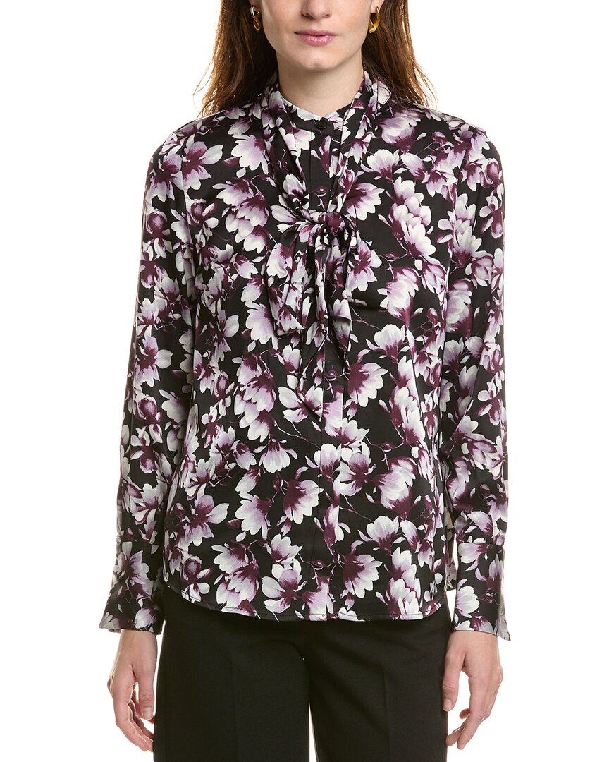 Рубашка Anne Klein с пуговицами спереди, черный 
Рубашка Anne Klein с пуговицами спереди, черный