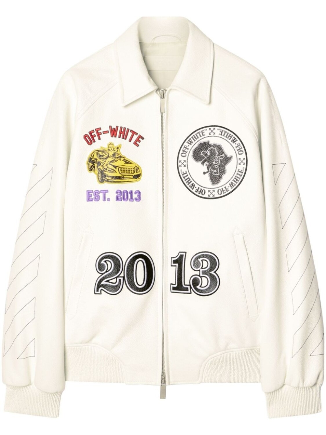 Off-White бомбер Rhino, белый 
Off-White бомбер Rhino, белый