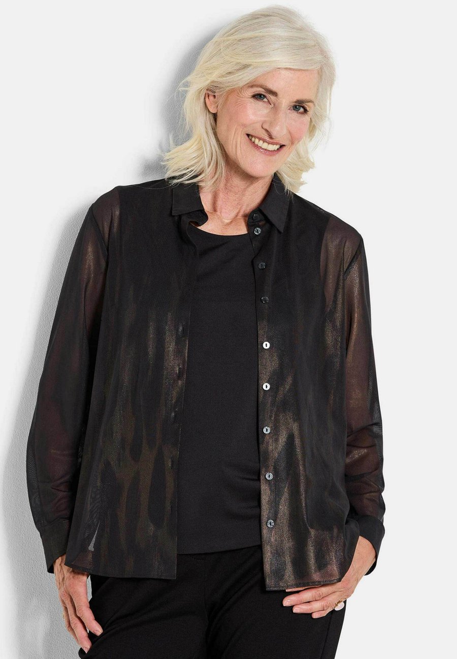 Блуза GOLDNER Button-down blouse, Black Patterned/Black
Блуза GOLDNER Button-down blouse, Black Patterned/Black