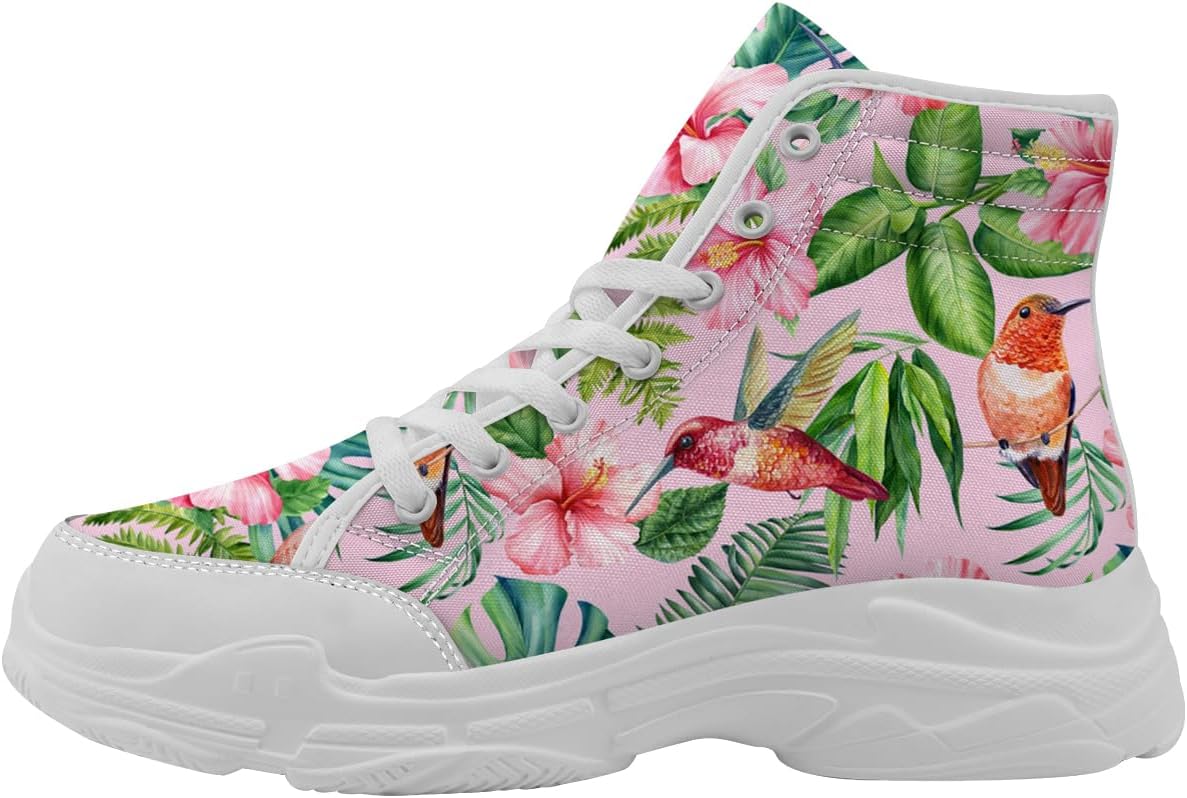Женские высокие кеды с цветочным колибри, кружевные кроссовки на платформе из холста, подарок для мамы или жены Generic, белый/зеленый/розовый
Женские высокие кеды с цветочным колибри, кружевные кроссовки на платформе из холста, подарок для мамы или жены Generic, белый/зеленый/розовый