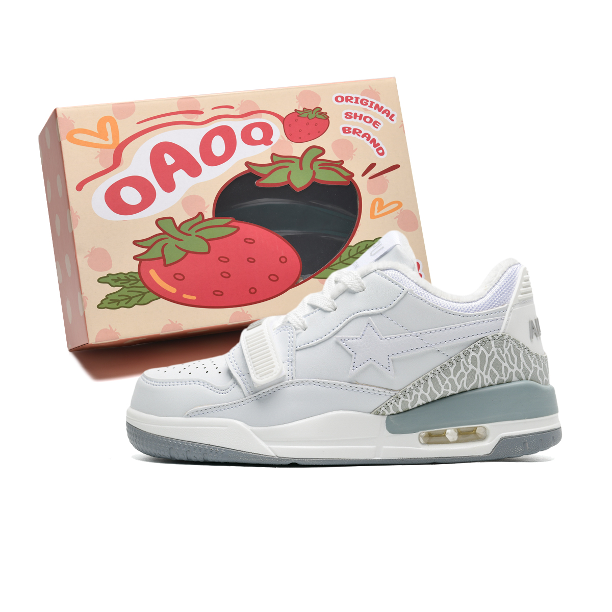 Низкие кеды для скейтбординга унисекс OAOQ, белый серыйFleece-Lined
Низкие кеды для скейтбординга унисекс OAOQ, белый серыйFleece-Lined