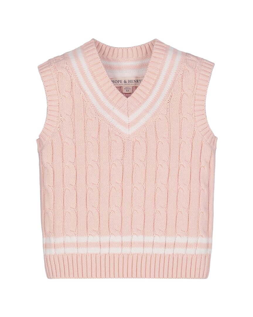 Hope & Henry Вязаный жилет для тенниса с кабельным узором
Hope & Henry Вязаный жилет для тенниса с кабельным узором
