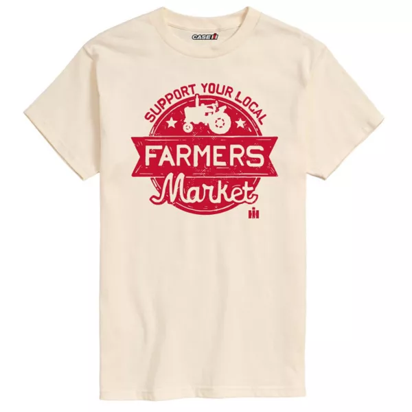 Мужская футболка с графическим принтом Case ih в поддержку местного фермерского рынка Licensed Character, бежевый
Мужская футболка с графическим принтом Case ih в поддержку местного фермерского рынка Licensed Character, бежевый