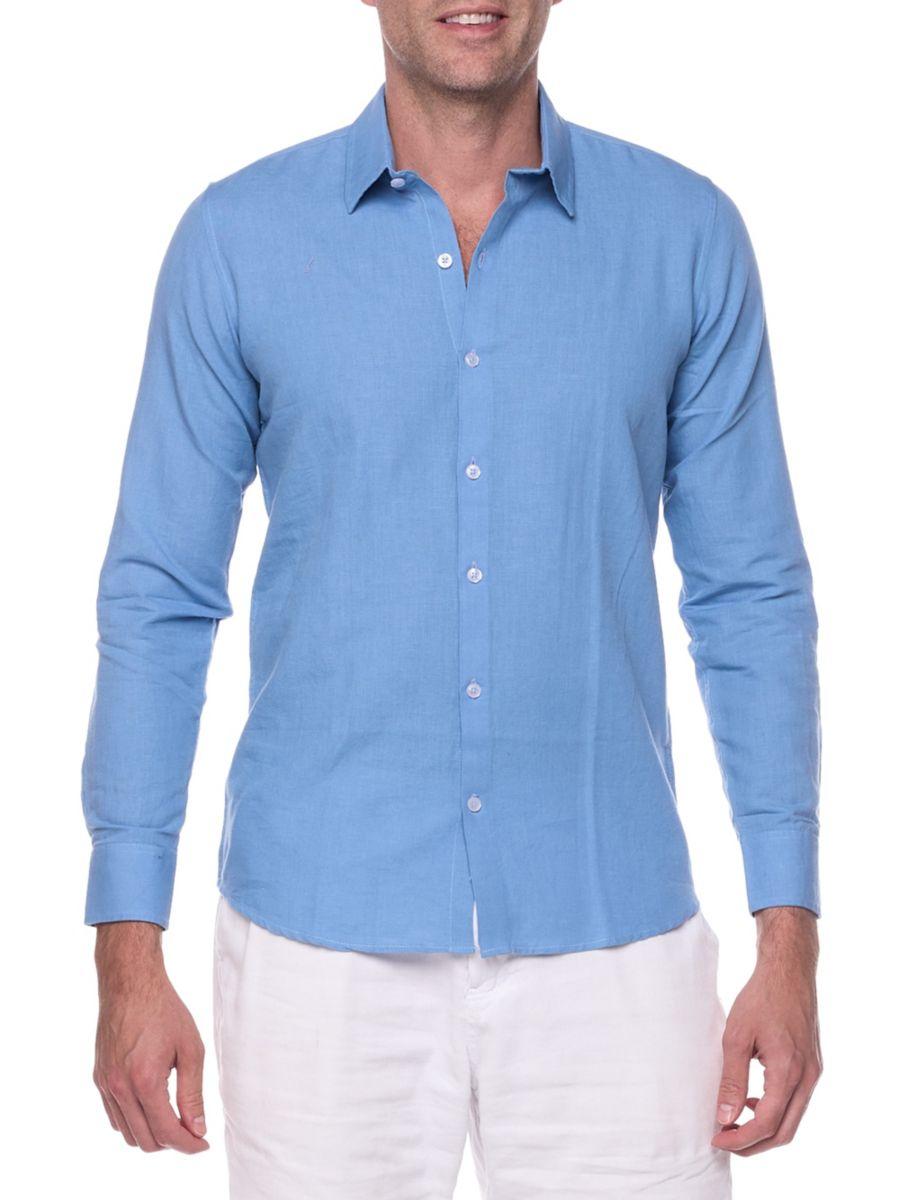 Рубашка Slim Fit из льняной смеси Ranee's, цвет Oxford Blue
Рубашка Slim Fit из льняной смеси Ranee's, цвет Oxford Blue