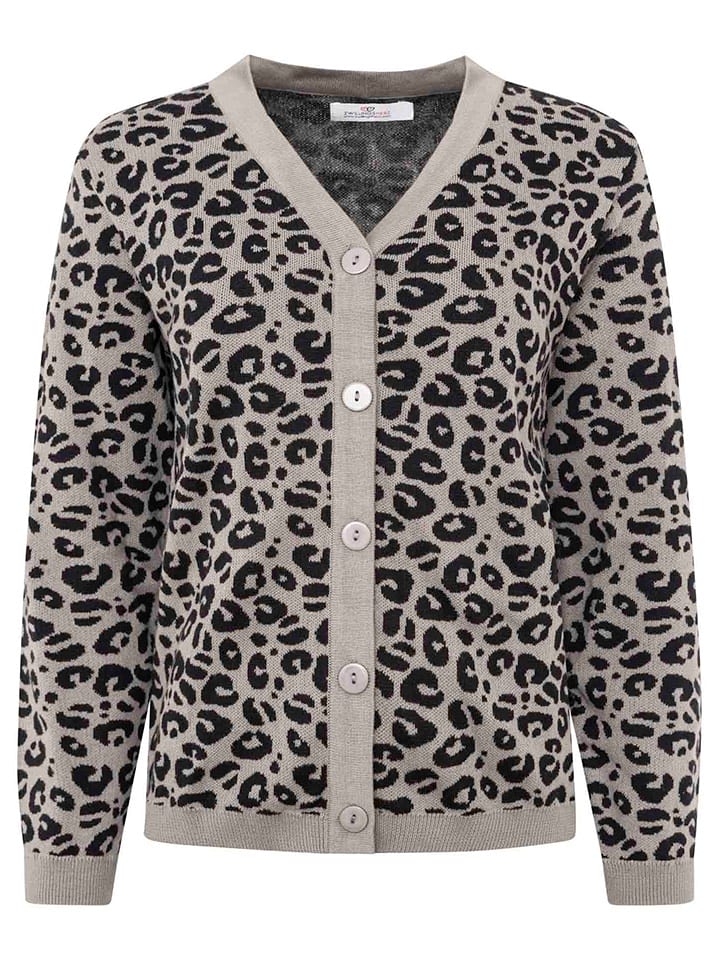 Кардиган Вязаный леопард серого цвета Zwillingsherz
Кардиган Вязаный леопард серого цвета Zwillingsherz