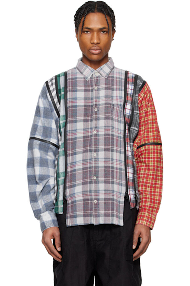 Разноцветная широкая рубашка с застежкой-молнией 7 Cuts NEEDLES
Разноцветная широкая рубашка с застежкой-молнией 7 Cuts NEEDLES