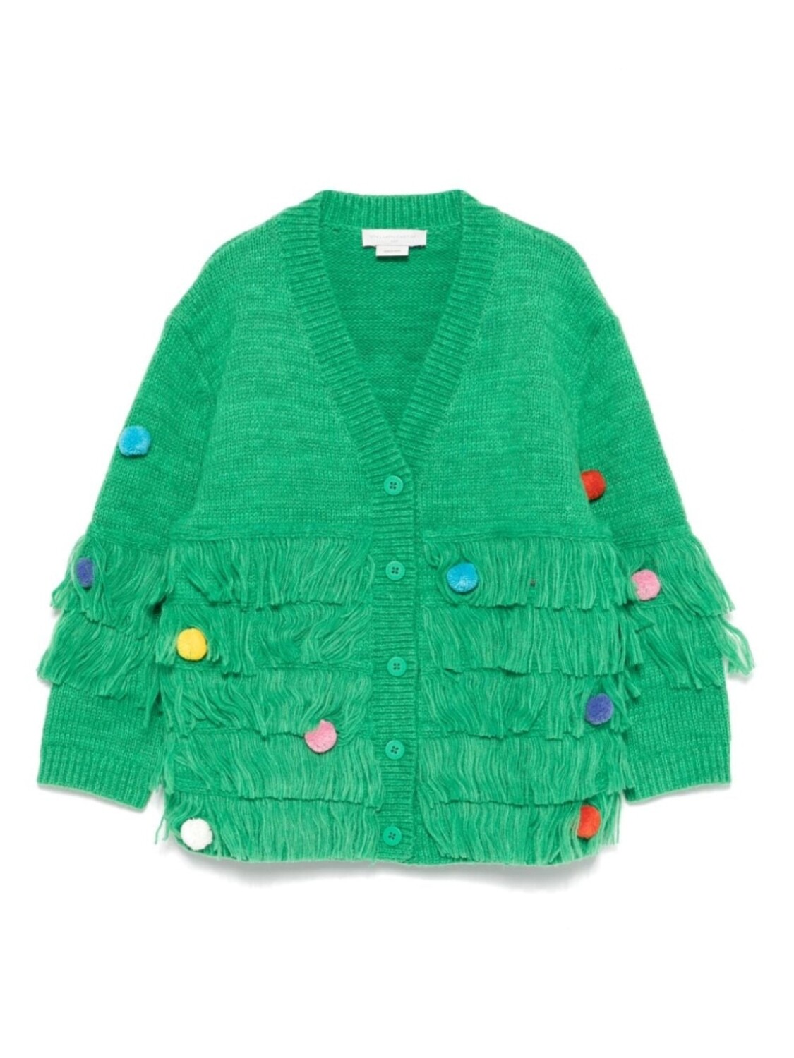 Stella McCartney Kids кардиган с помпонами, зеленый
Stella McCartney Kids кардиган с помпонами, зеленый