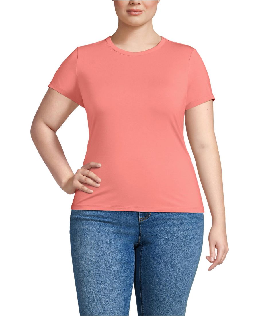 Футболка с коротким рукавом и круглым вырезом, большого размера Lands' End, Coral clay, Розовый, Футболка с коротким рукавом и круглым вырезом, большого размера Lands' End, Coral clay
Футболка с коротким рукавом и круглым вырезом, большого размера Lands' End, Coral clay, Розовый, Футболка с коротким рукавом и круглым вырезом, большого размера Lands' End, Coral clay