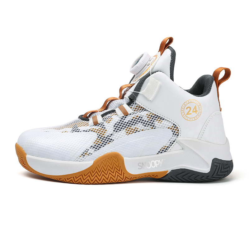Баскетбольные кроссовки для детей с амортизацией, износостойкими, дышащими, нескользящими SNOOPY, белый/золотой
Баскетбольные кроссовки для детей с амортизацией, износостойкими, дышащими, нескользящими SNOOPY, белый/золотой