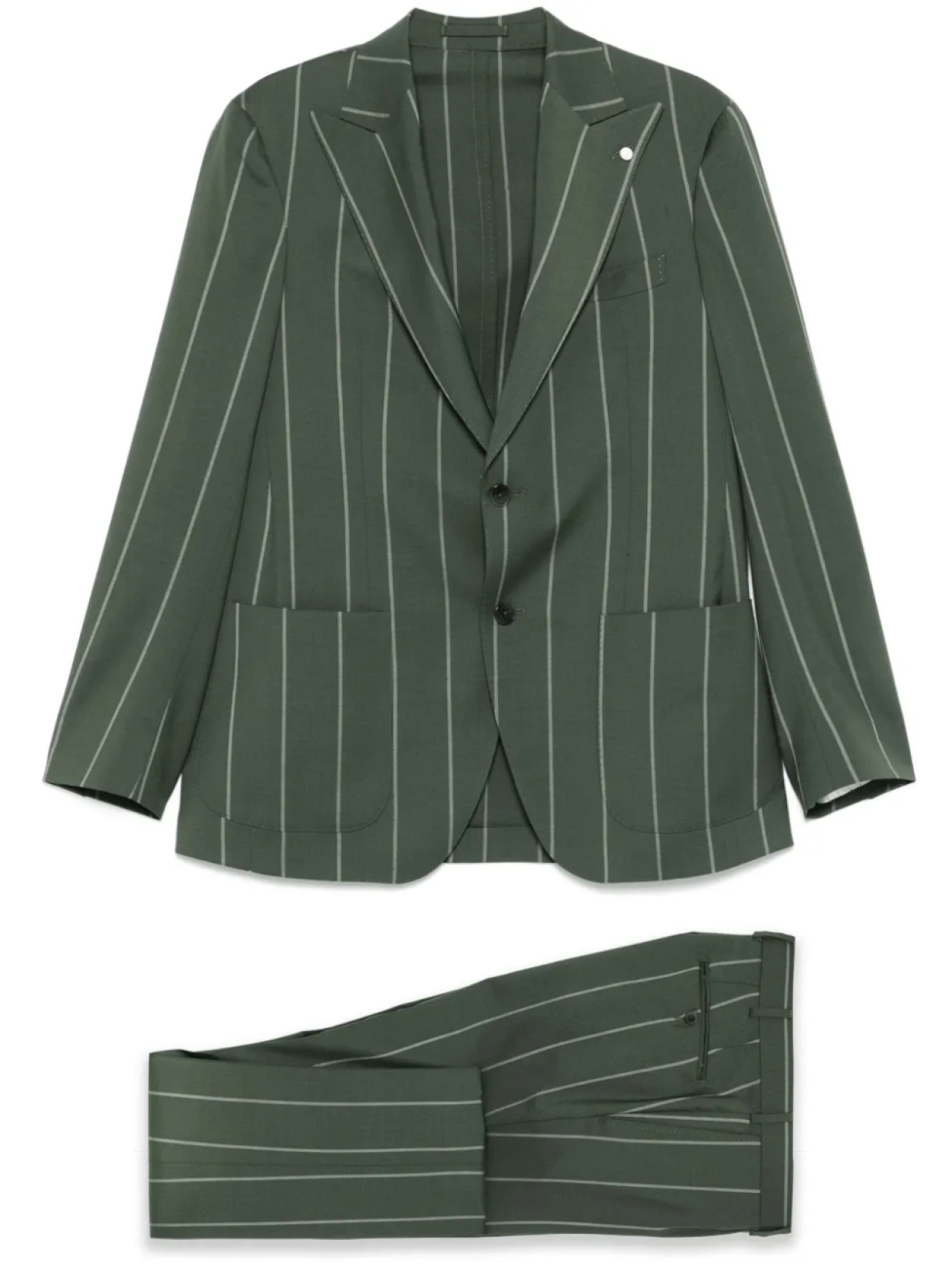 Костюм в тонкую полоску LUIGI BIANCHI MANTOVA, зеленый
Костюм в тонкую полоску LUIGI BIANCHI MANTOVA, зеленый