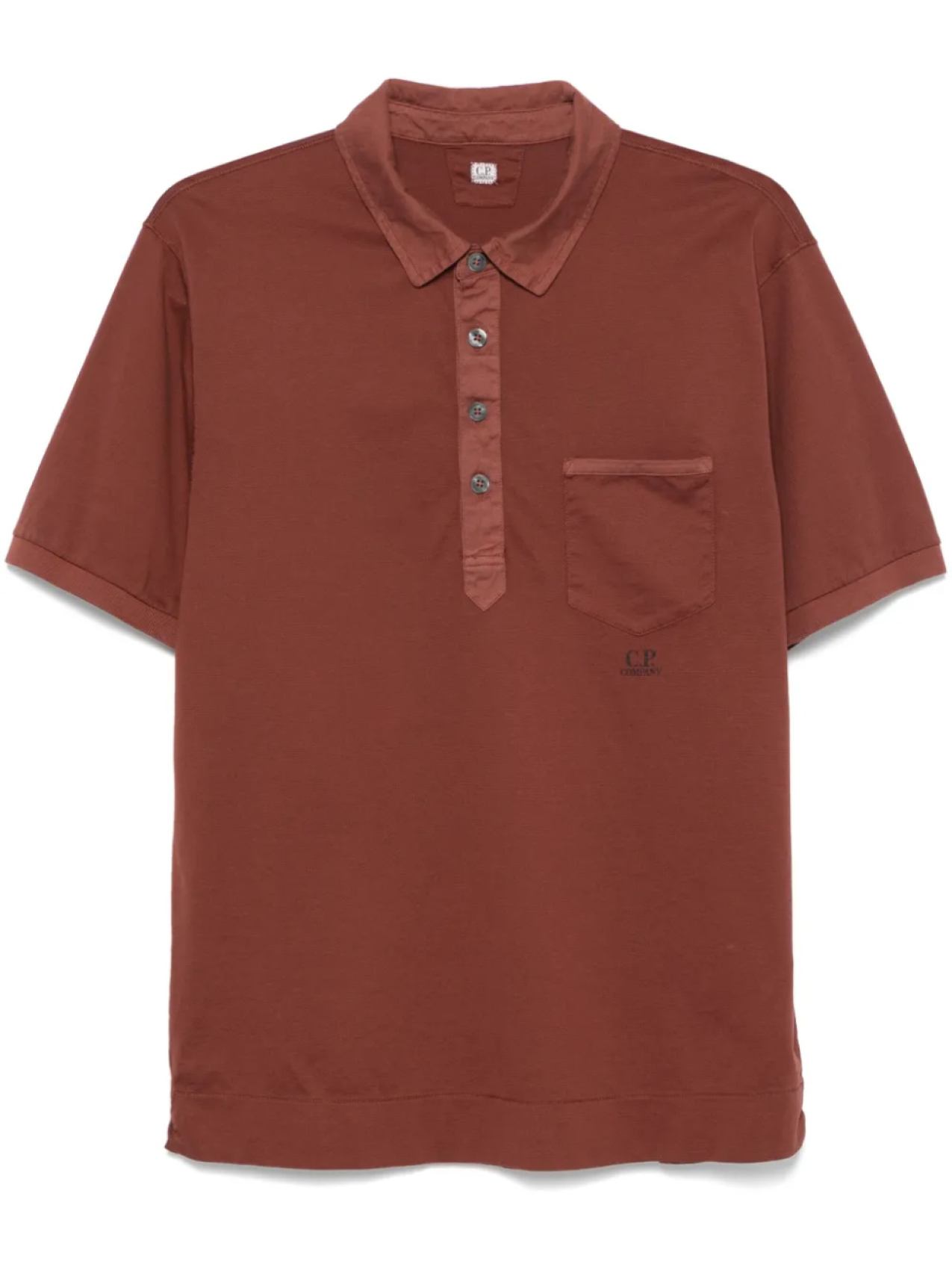 C.P. Company рубашка поло с логотипом, коричневый
C.P. Company рубашка поло с логотипом, коричневый