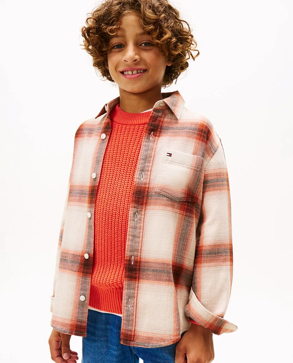 Рубашка в клетку для мальчика с карманом Tommy Hilfiger, коричневый
Рубашка в клетку для мальчика с карманом Tommy Hilfiger, коричневый