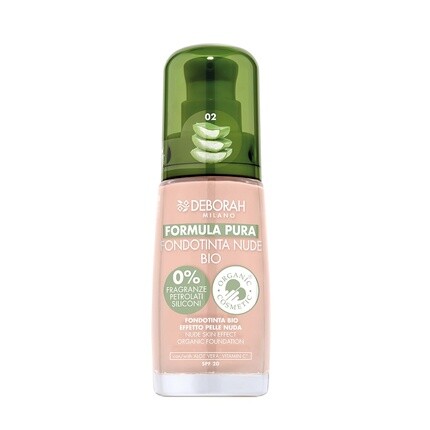 Deborah Milano Pure Nude Bio Foundation Formula 02 Крем-роза с витамином С и алоэ вера SPF 20, жидкая текстура со средним покрытием для ровной сияющей бархатной кожи
Deborah Milano Pure Nude Bio Foundation Formula 02 Крем-роза с витамином С и алоэ вера SPF 20, жидкая текстура со средним покрытием для ровной сияющей бархатной кожи