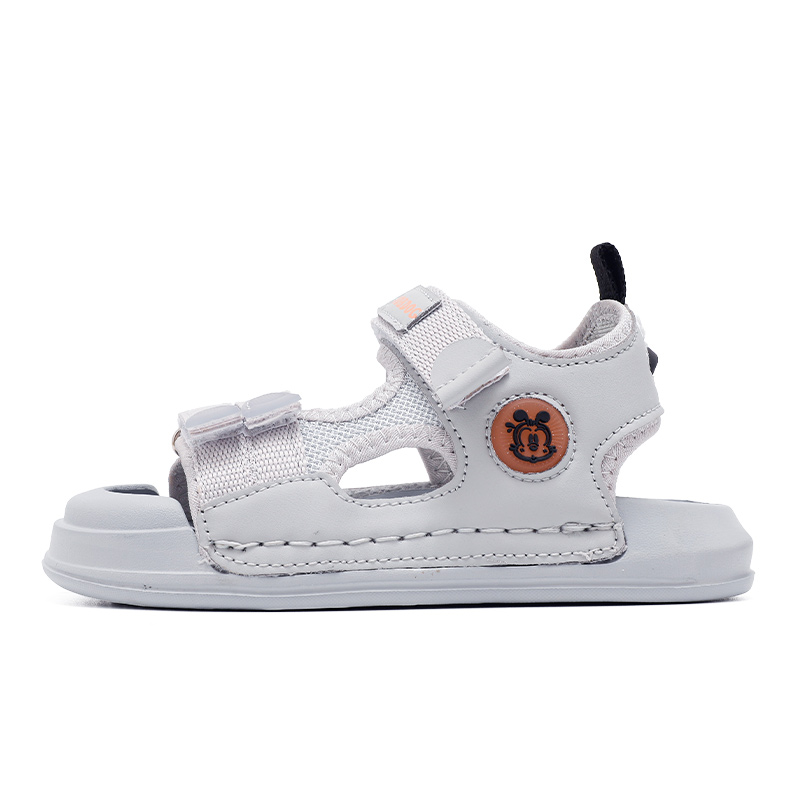 Сандалии детские с дышащей поддержкой и низким верхом BOBDOG, серый 
Сандалии детские с дышащей поддержкой и низким верхом BOBDOG, серый