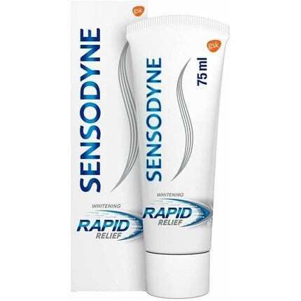 Зубная паста Rapid Relief отбеливающая для чувствительных зубов 75мл, Sensodyne 
Зубная паста Rapid Relief отбеливающая для чувствительных зубов 75мл, Sensodyne