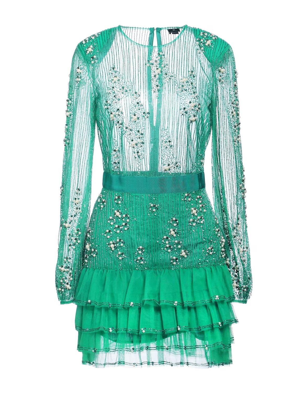 Мини-платье Elisabetta Franchi, изумрудно-зеленый
Мини-платье Elisabetta Franchi, изумрудно-зеленый