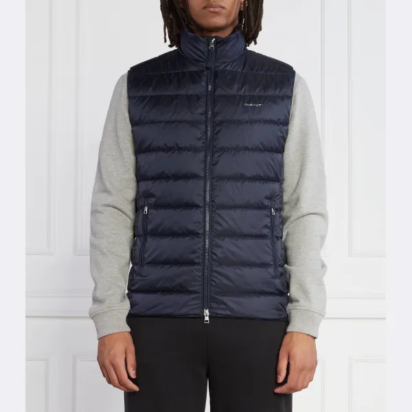 Пуховик без рукавов стандартного кроя Gant, синий 
Пуховик без рукавов стандартного кроя Gant, синий