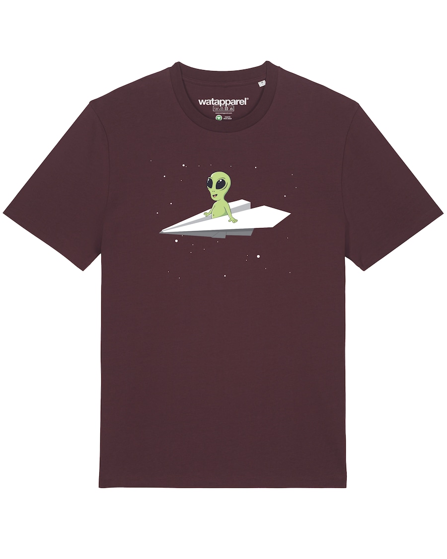 Рубашка Watapparel Alien on a paper plane, темно-красный
Рубашка Watapparel Alien on a paper plane, темно-красный