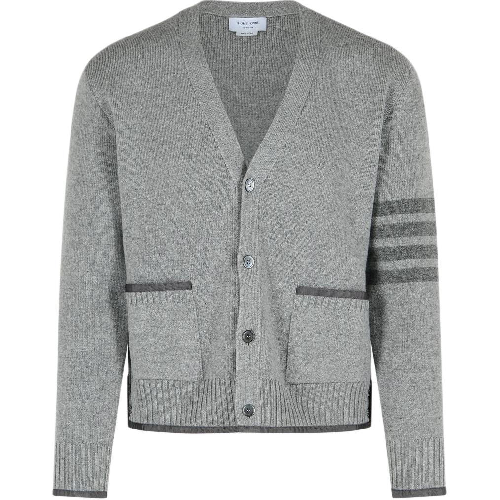 Кардиган с четырьмя полосками THOM BROWNE, серый
Кардиган с четырьмя полосками THOM BROWNE, серый