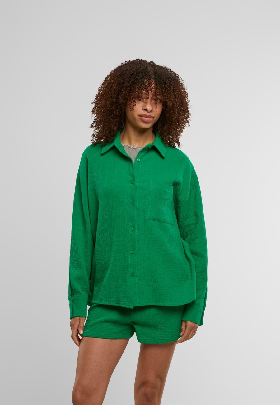 Блуза Urban Classics Button-down blouse, Froggreen/Green
Блуза Urban Classics Button-down blouse, Froggreen/Green