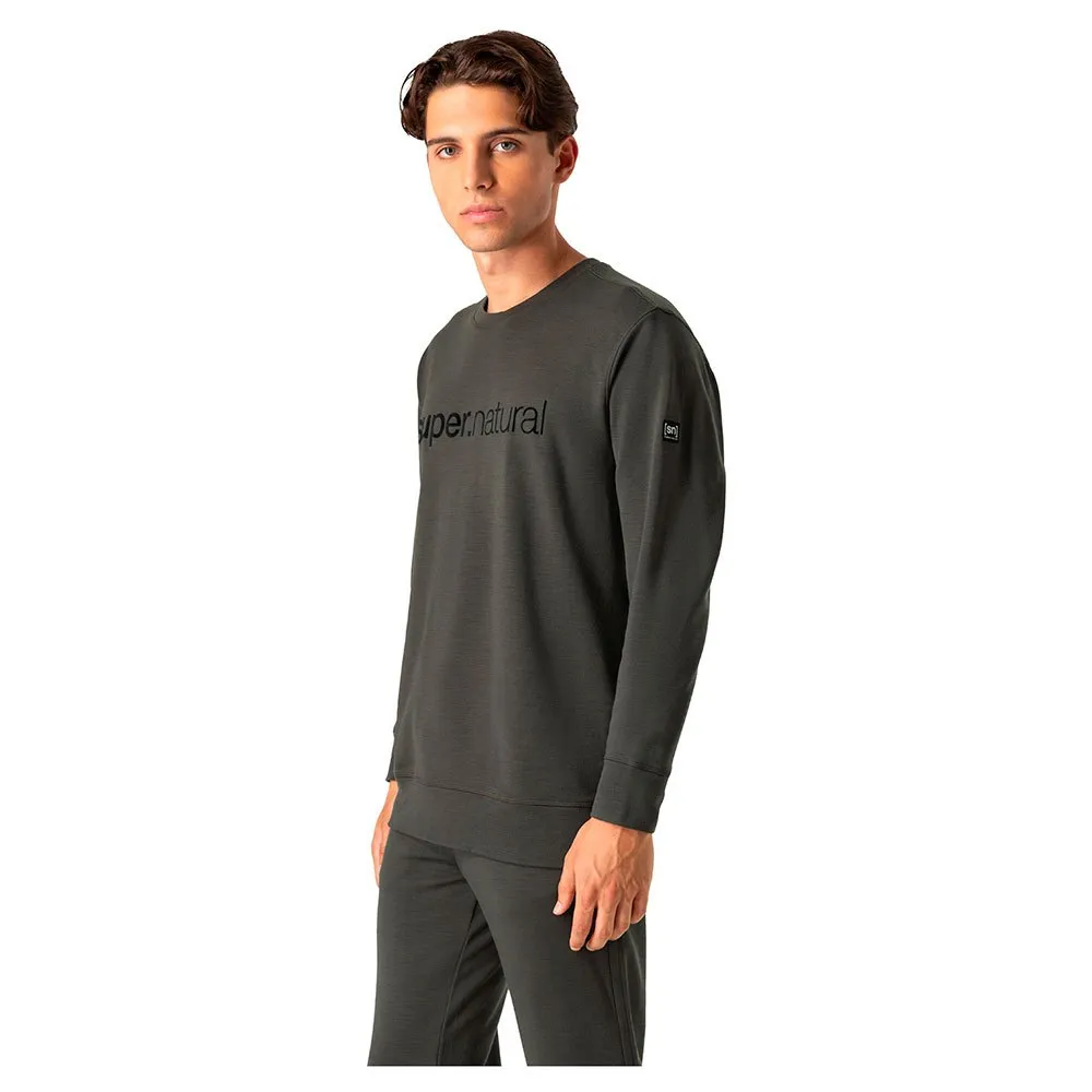 Свитер Super.natural Solution, черный/зеленый 
Свитер Super.natural Solution, черный/зеленый