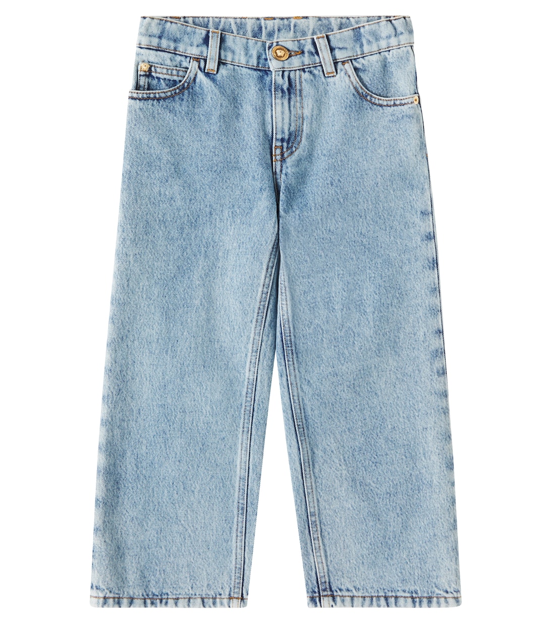 Джинсы с логотипом Versace Kids, Medium Blue 
Джинсы с логотипом Versace Kids, Medium Blue