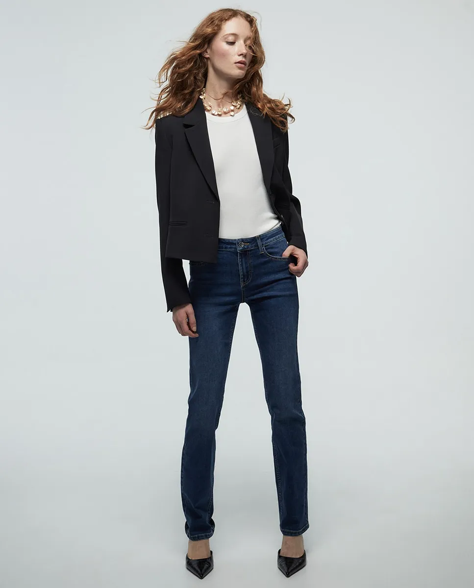 Джинсы скинни классические Sfera, темно-синий
Джинсы скинни классические Sfera, темно-синий