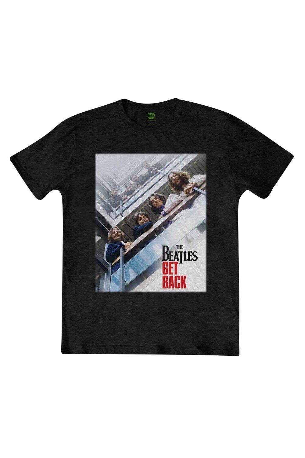 Хлопковая футболка с плакатом Get Back The Beatles, черный
Хлопковая футболка с плакатом Get Back The Beatles, черный