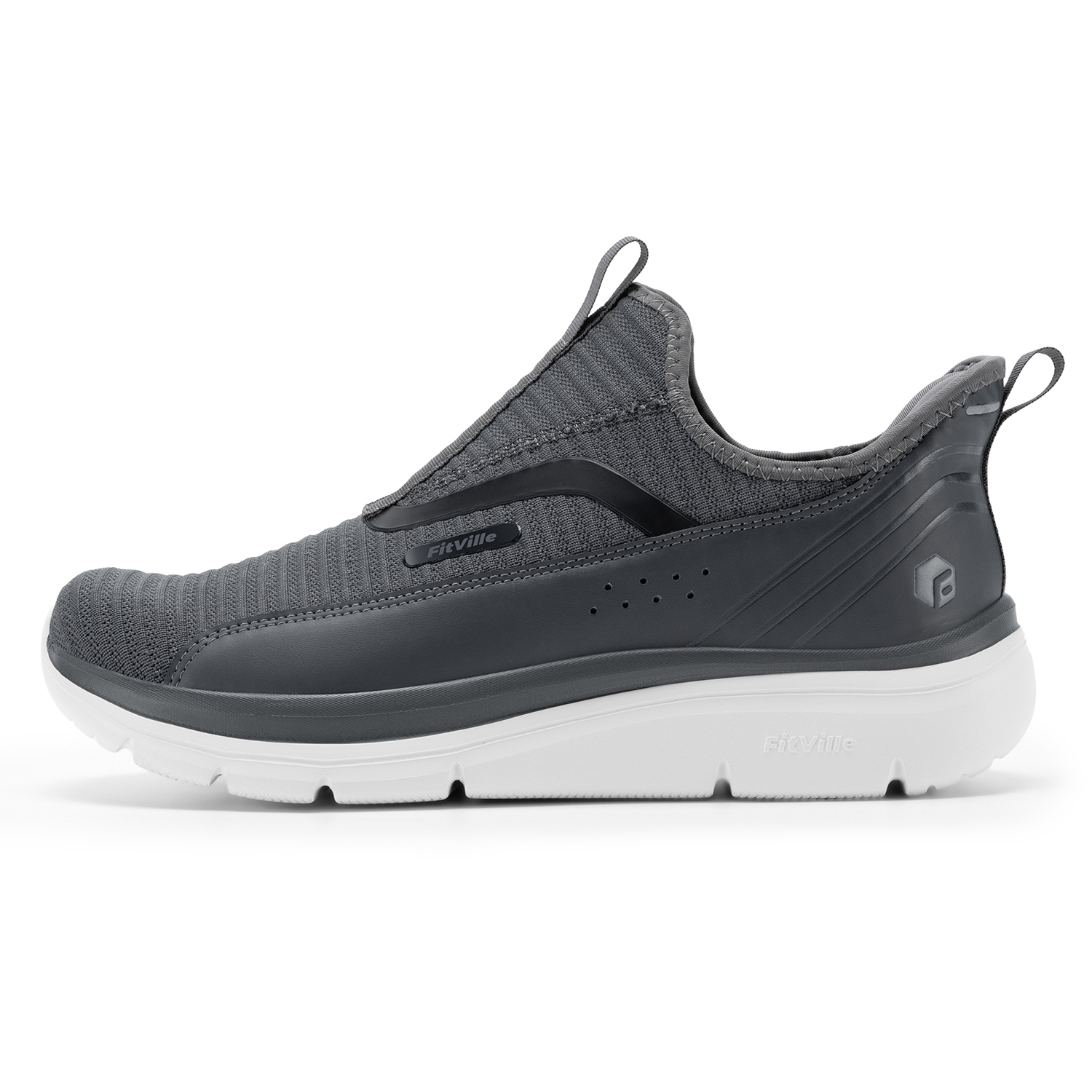 Fitville Мужские повседневные низкие кроссовки Night Song Gray с амортизацией, противоскользящей подошвой и дышащим верхом, цвет Night Song Gray
Fitville Мужские повседневные низкие кроссовки Night Song Gray с амортизацией, противоскользящей подошвой и дышащим верхом, цвет Night Song Gray