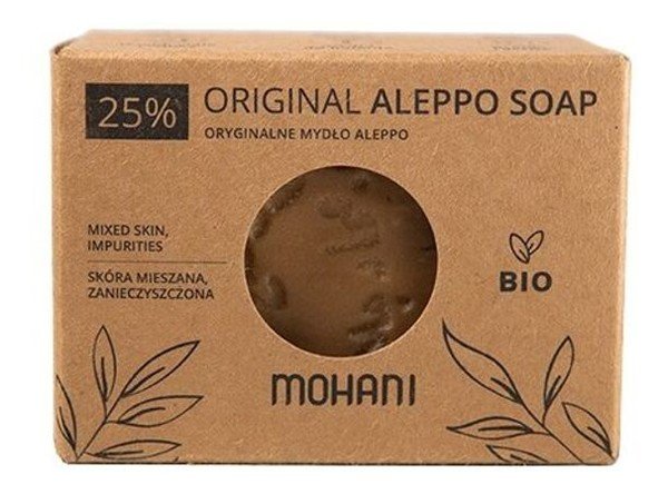Мыло Mohani Aleppo BIO Оливковое и лавровое 25% 185 г
Мыло Mohani Aleppo BIO Оливковое и лавровое 25% 185 г