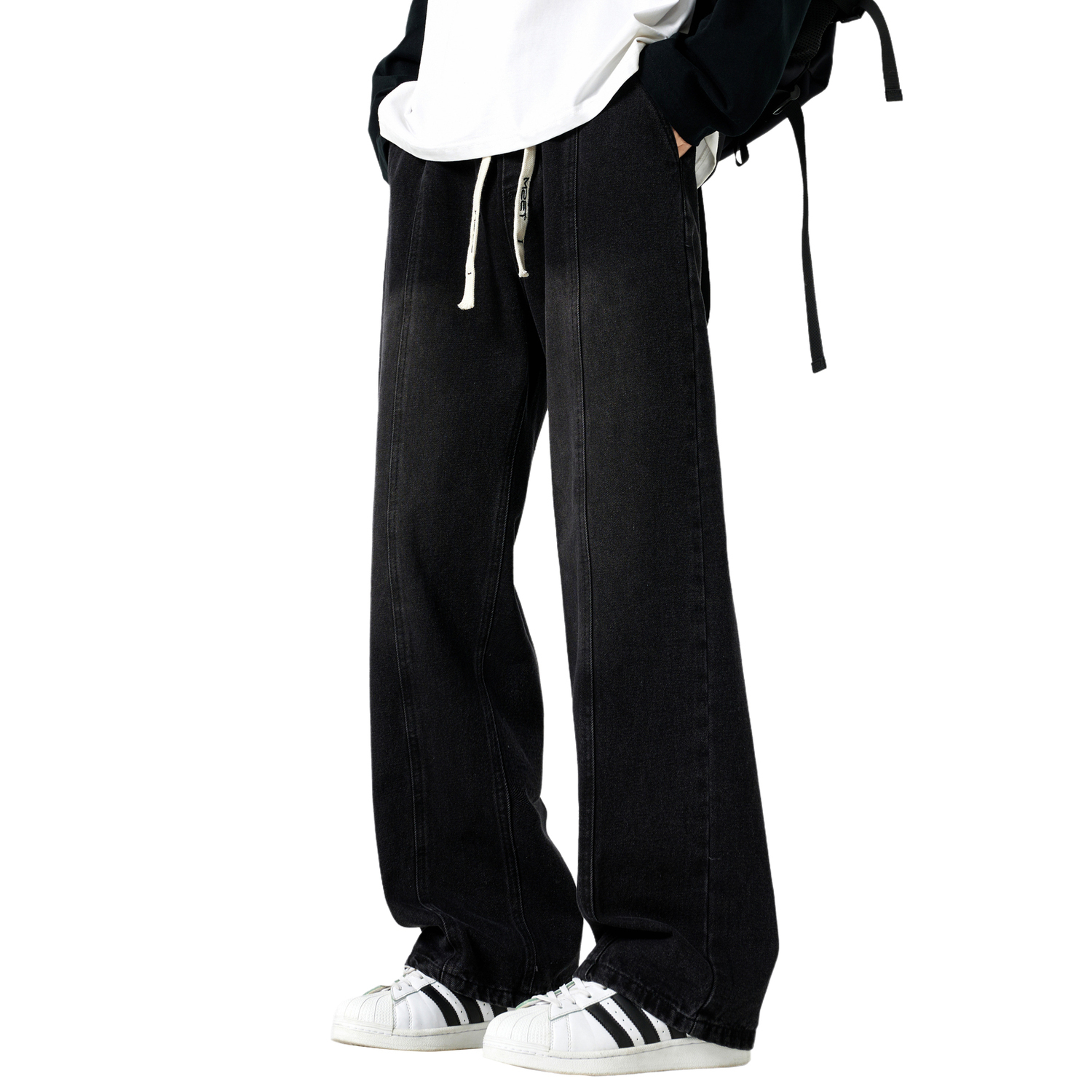 Джинсы Unisex для весны и осени TBSM, черный
Джинсы Unisex для весны и осени TBSM, черный