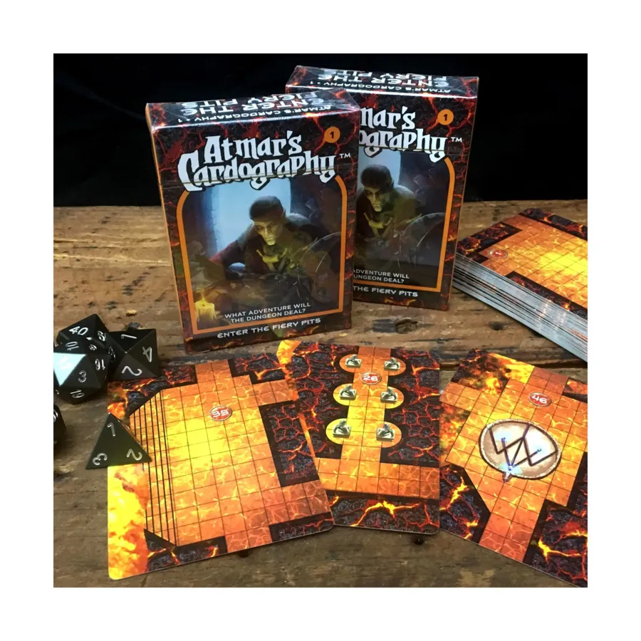 Бокс-сет Atmar's Cardography - Enter the Fiery Pits, Role Playing Games (Creature Curation)
Бокс-сет Atmar's Cardography - Enter the Fiery Pits, Role Playing Games (Creature Curation)