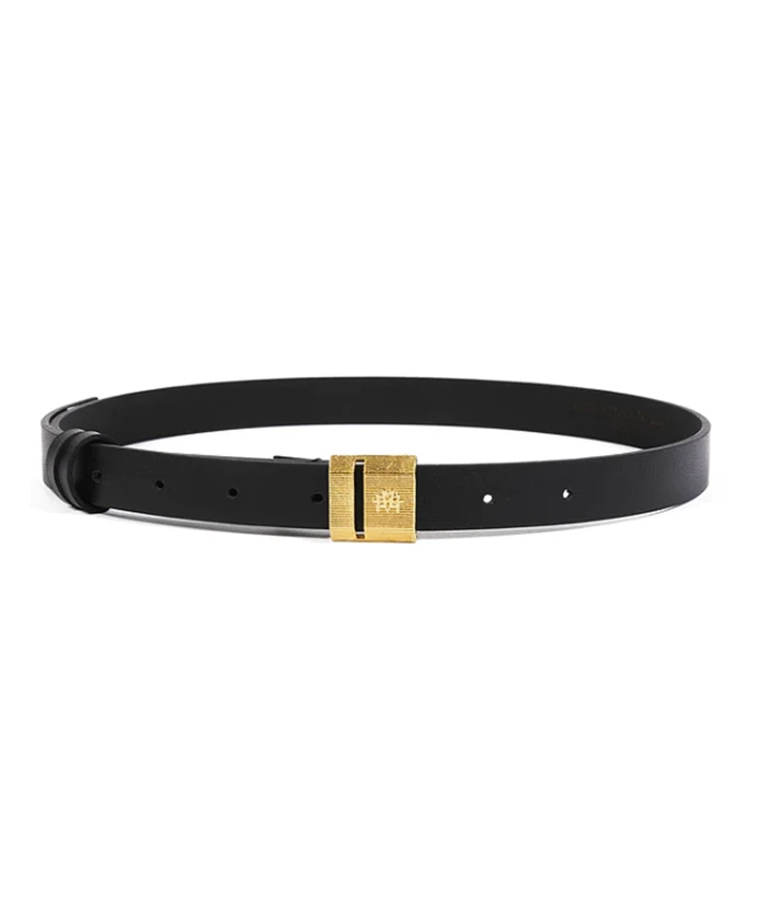 Кожаный ремень R с золотым логотипом Mvp Wardrobe, черный
Кожаный ремень R с золотым логотипом Mvp Wardrobe, черный