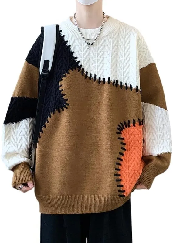 Мужской и женский свитер с цветными блоками, ретро, круглый вырез, свободный, из толстой пряжи TOVPAO
Мужской и женский свитер с цветными блоками, ретро, круглый вырез, свободный, из толстой пряжи TOVPAO