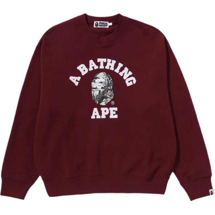 Толстовка с принтом логотипа A BATHING APE, бордовый
Толстовка с принтом логотипа A BATHING APE, бордовый