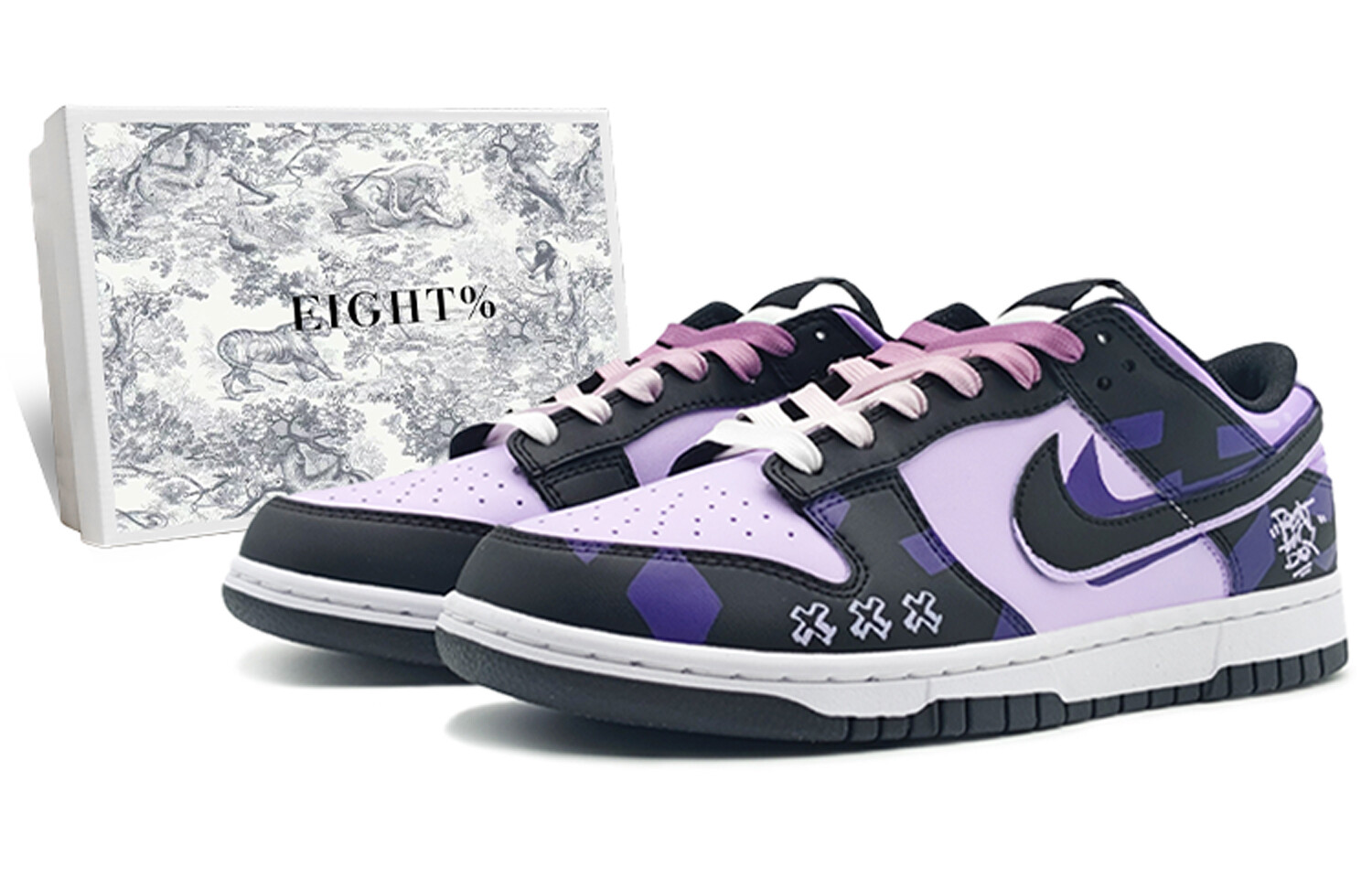 Кроссовки Nike Dunk Skateboarding Shoes Unisex Low-top Blue/purple/black, фиолетовый
Кроссовки Nike Dunk Skateboarding Shoes Unisex Low-top Blue/purple/black, фиолетовый