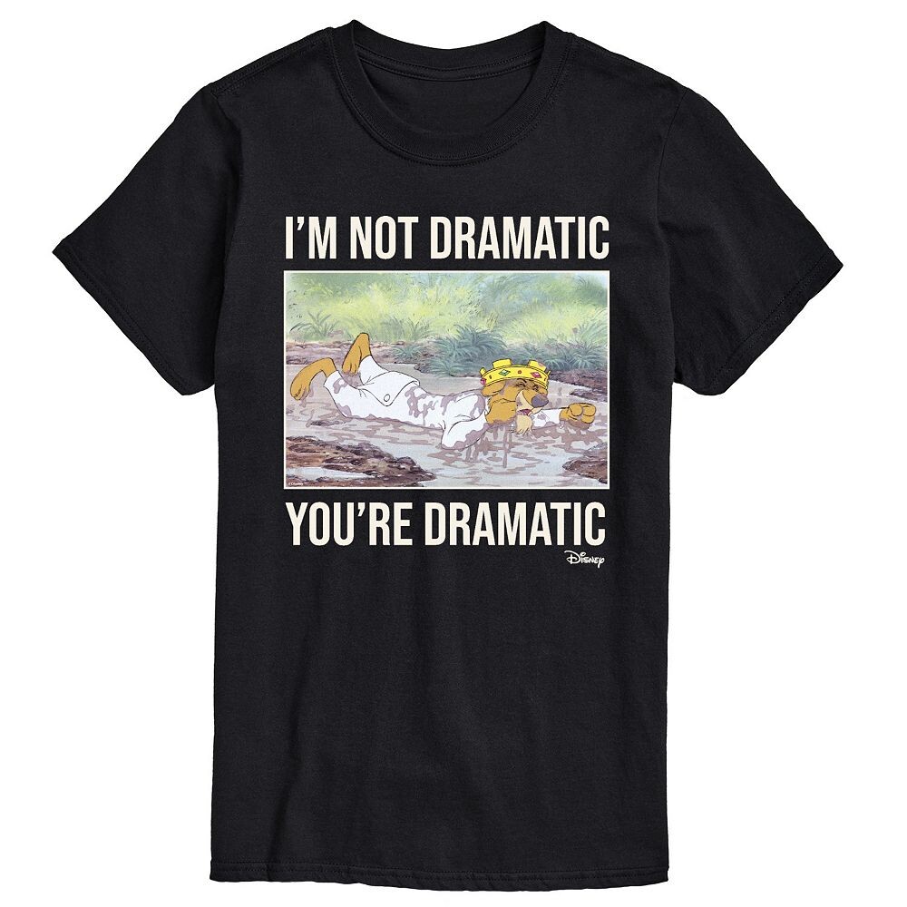 Мужская футболка с драматическим рисунком Disney's Robin Hood, черный
Мужская футболка с драматическим рисунком Disney's Robin Hood, черный