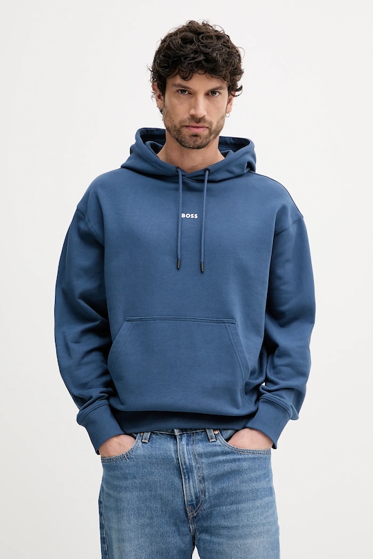 Хлопковая толстовка Boss Orange, синий
Хлопковая толстовка Boss Orange, синий