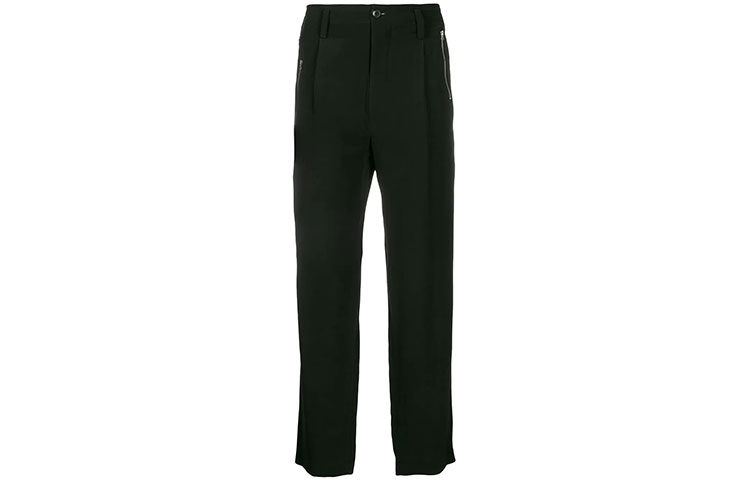 Yohji Yamamoto Мужские повседневные брюки, черные, умеренно прямого кроя
Yohji Yamamoto Мужские повседневные брюки, черные, умеренно прямого кроя