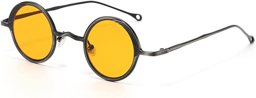 Солнцезащитные очки UV400 - маленькие круглые металлические очки в стиле панк для женщин и мужчин, для бега и занятий спортом на открытом воздухе UYPTK, Dark Gun Orange
Солнцезащитные очки UV400 - маленькие круглые металлические очки в стиле панк для женщин и мужчин, для бега и занятий спортом на открытом воздухе UYPTK, Dark Gun Orange