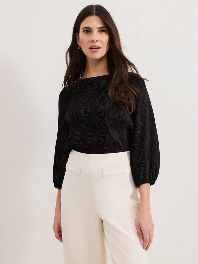 Текстурированный топ от салли Phase Eight, черный
Текстурированный топ от салли Phase Eight, черный