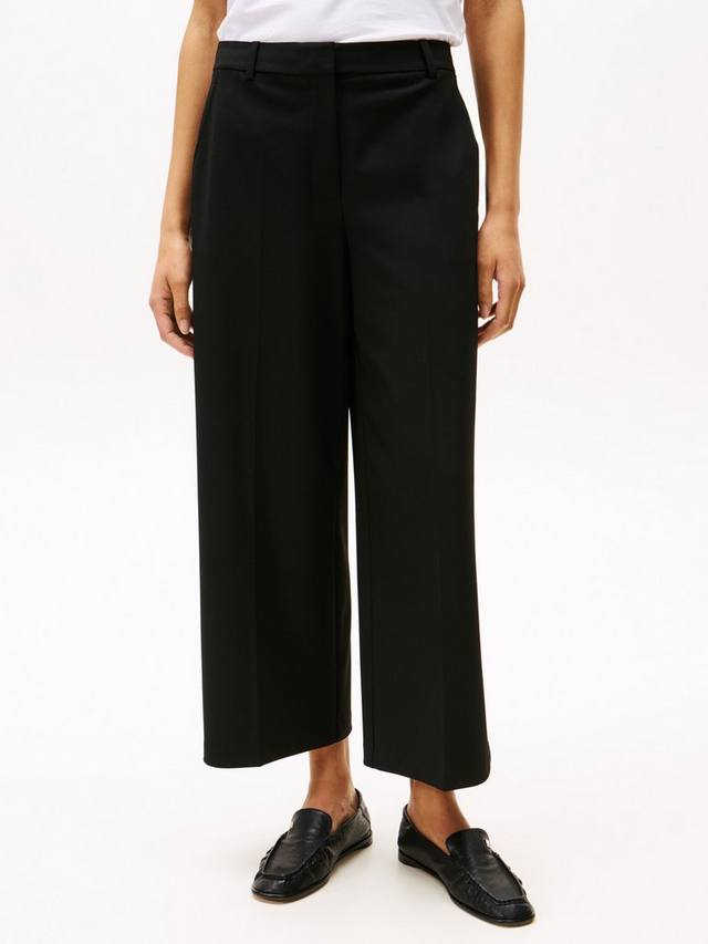 Укороченные широкие брюки Tommy Hilfiger, черный
Укороченные широкие брюки Tommy Hilfiger, черный