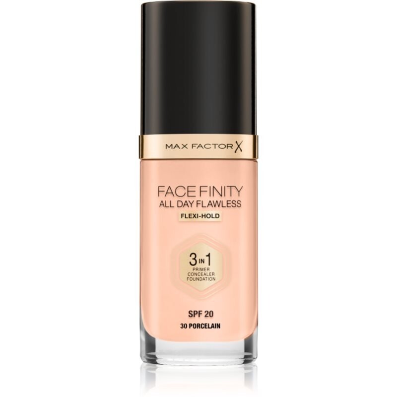 Max Factor, Facefinity All Day Flawless, стойкая тональная основа Spf 20, оттенок 30 Porcelain, 30 мл
Max Factor, Facefinity All Day Flawless, стойкая тональная основа Spf 20, оттенок 30 Porcelain, 30 мл