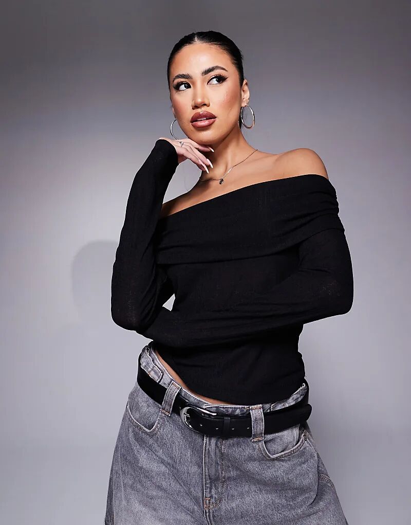 Топ-бордюр с сухой ручкой и ребрами, экстремальный с откидным верхом, черного цвета ASOS DESIGN
Топ-бордюр с сухой ручкой и ребрами, экстремальный с откидным верхом, черного цвета ASOS DESIGN