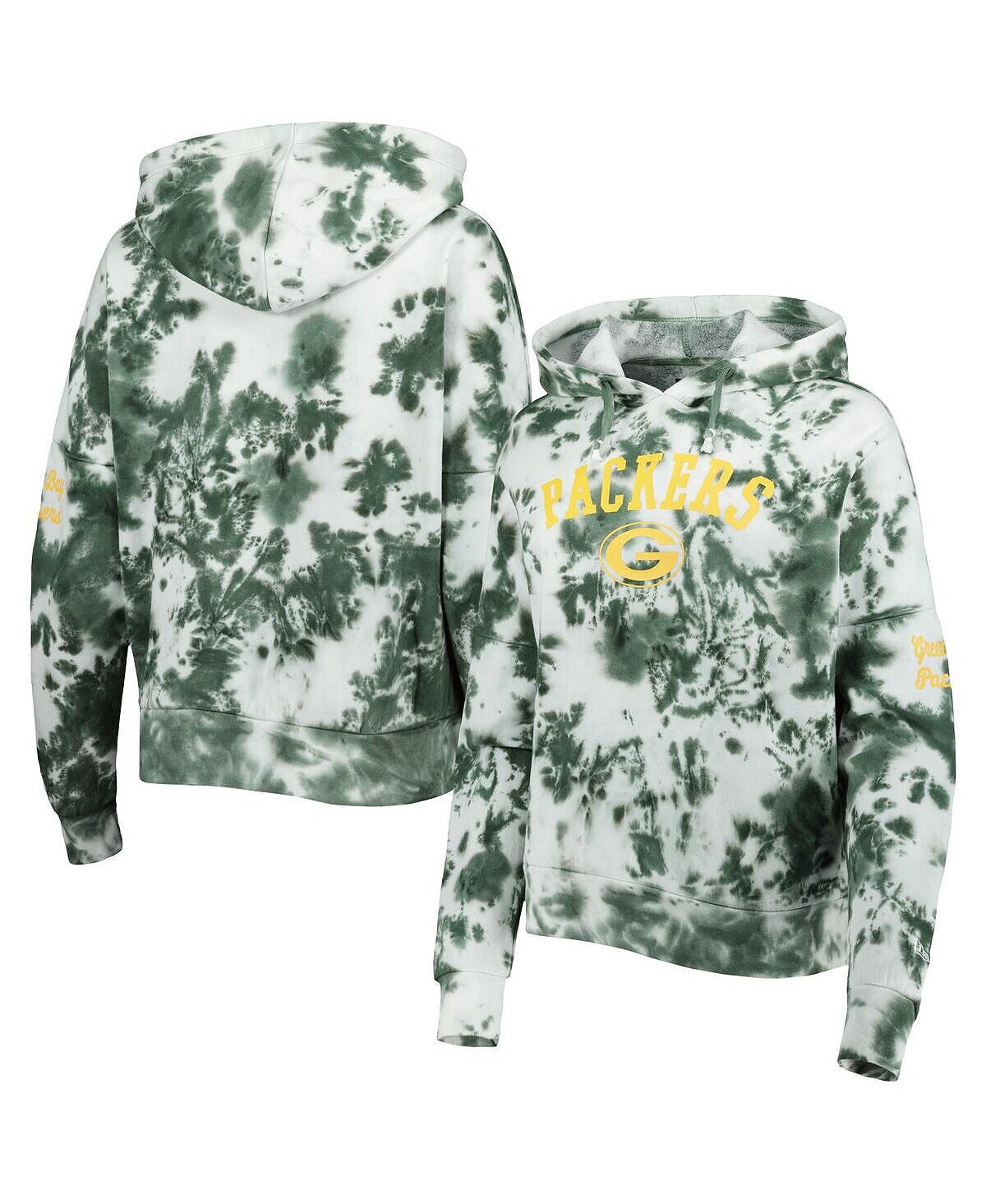 Женский зеленый флисовый пуловер с капюшоном Green Bay Packers Cloud Dye New Era, зеленый
Женский зеленый флисовый пуловер с капюшоном Green Bay Packers Cloud Dye New Era, зеленый